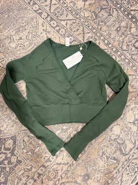 NWT Balance athletica (now vitality) green crossover top